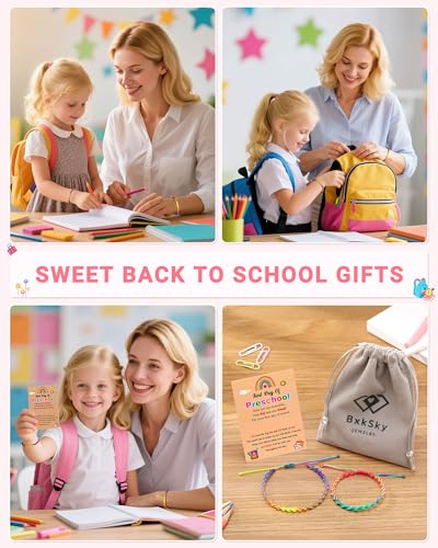 First Day of Kindergarten/Preschool Bracelet Mommy and Me, Back to School Gifts 6