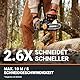 WORX WG350E.9 Nitro Profi Akku Kettensäge 20V – leistungsstarke Holzsäge – 10m/s – 30cm Schnittlänge – kompakt & sicher – automatische Schmierung – einfache Ketten-Verspannung – ohne Akku & Ladegerät