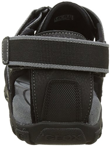 Geox Uomo Sandal Strada, Nero (Blackc9999), 41 EU