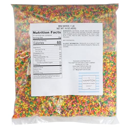 Image of Mini-Nerds Candy Rainbow Bulk Bag - 1lb Bulk Candy Bag, Hard Candy