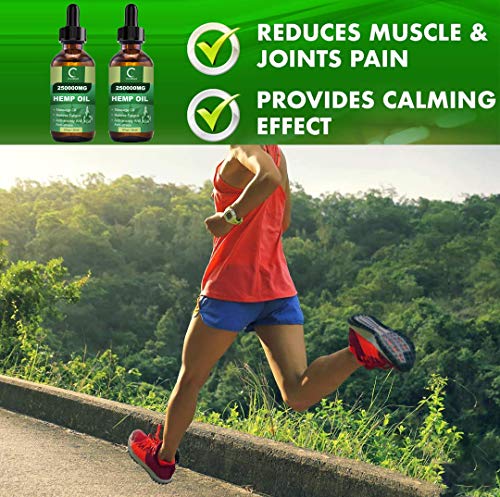 (2 Pack) GPGP GreenPeople Cbdmd Natural Hemp Extract Oil - 250,000MG - Pure Organic Oil Suitable for Anti-Anxiety, Anti-Stress, Sleep and Mood Support