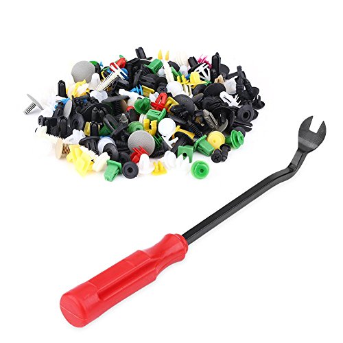 Elerose 500PCS Mix Car Door Trim Clips Sujetador Pin Pin Retenedor con destornillador