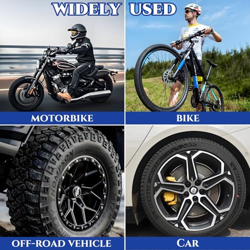 Image of 80 Pack Tire Repair Patch, 58mm Round Universal Tire Tube Patch Repair Kits, Heavy Duty Rubber Tire Tyre Puncture Fast Repair Cold Patches for Car, Truck, Motorcycle, Bike
