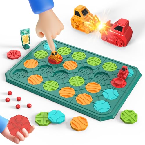 Kids STEM Board Games Educational Learning Toys,Logic Road Builder Games,Brain Teasers Puzzles Toys,Montessori Preschool Birthdays Gifts for Kids Ages 4 5 6 7 Year Old Boys Girls