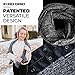 Zero Grid Infinity Travel Scarf Loop with Hidden Zipper Pockets for Passport, Phone, Cash, Cards - Converts to Blanket, Wrap, or Shawl