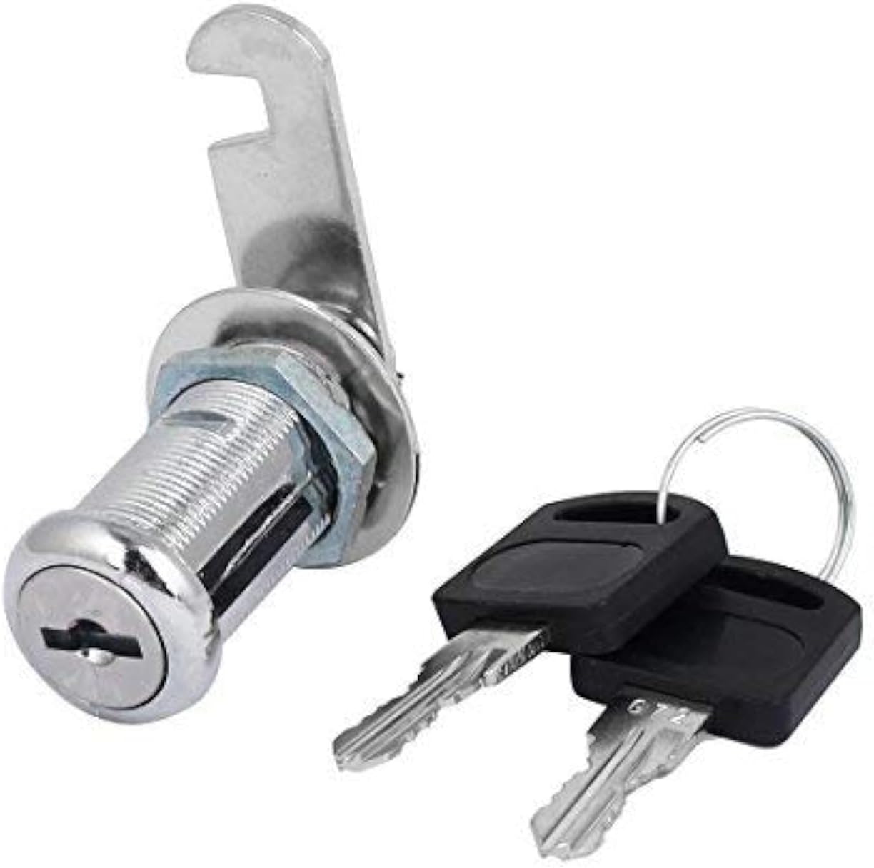 YUEWO Drawer Cabinet Locking 19mm x 40mm Thread Security Cylinder Cam Lock w 2 Keys