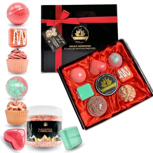 Bombe de Bain et sel de bain rose d'himalaya aux