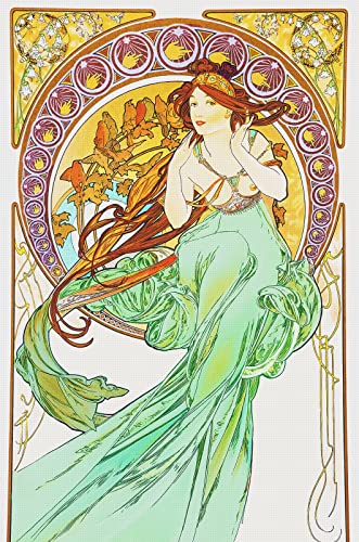 Orenco Originals The Arts Music by Alphonse Mucha Counted Cross Stitch Pattern