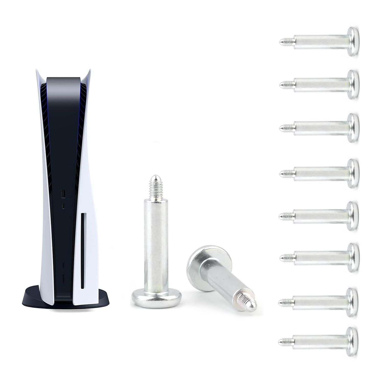 COMZPLIFE 10Pcs Base Stand Screws for Sony PlayStation 5 PS5 Vertical Fixing Screw Replacement for PS5 Games Console