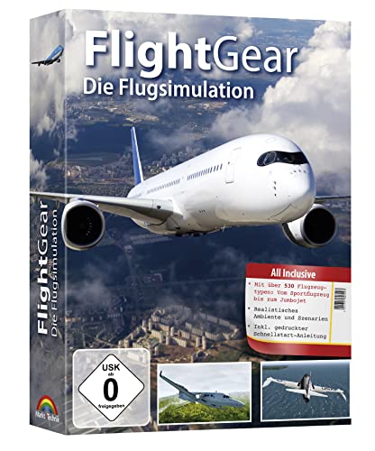 Flight Gear Flugsimulation - über 530 unterschiedliche Flugzeugtypen für Windows 11 - 10 - 8.1 - 8 - 7