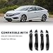 Door Handle Covers Trim Compatible With 10th Gen Honda Civic Sedan Hatchback Coupe Type R 2016 2017 2018 2019 2020 2021 Exterior Door Handles with smart Entry keyhole Glossy black Car Decoration