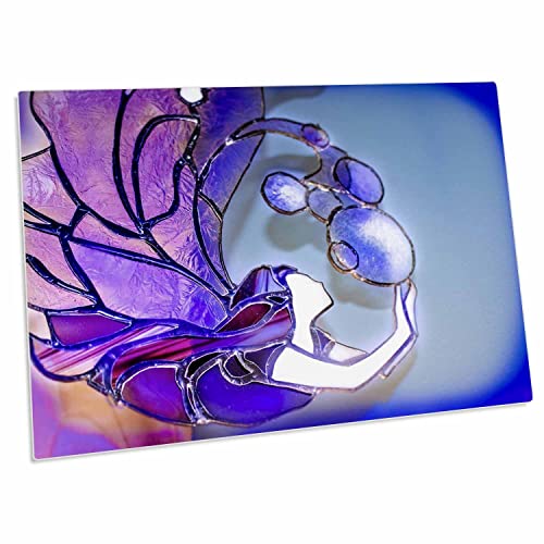 Alfombrilla de escritorio con diseño de sirena en vidrieras 3dRose miniatura 1