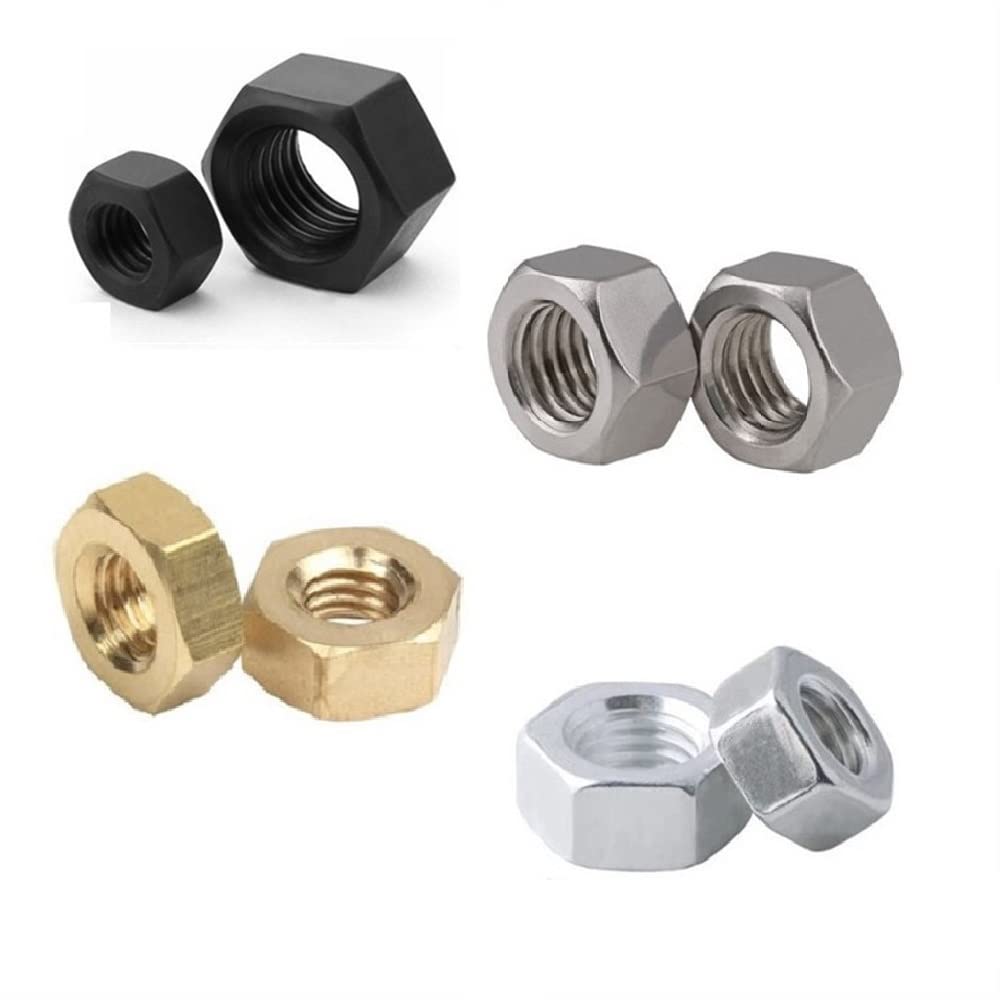 SINEKY 100pcs M3 M4 M5 M6 M8 Hex Drive Locknuts 304 Stainless Steel