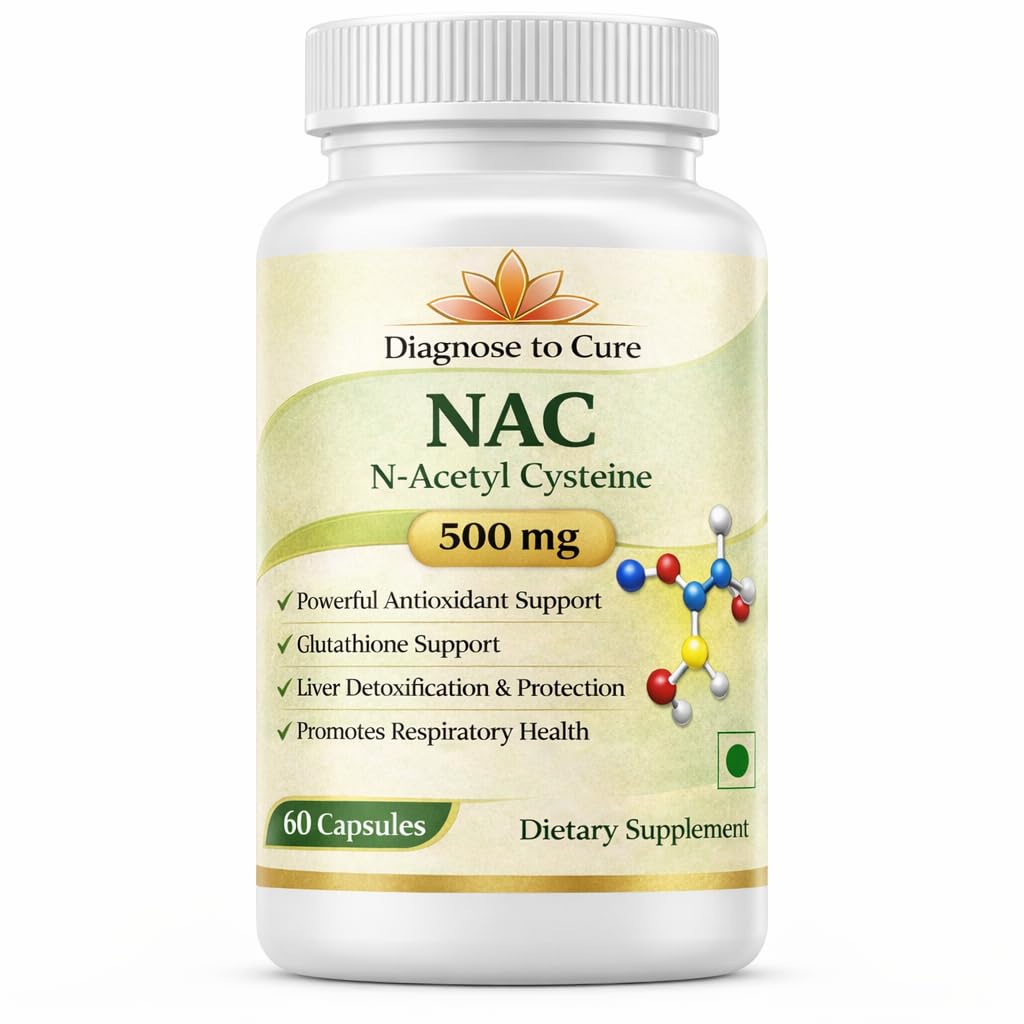 NAC 500 mg Capsules | N-Acetyl Cysteine Supplement | Antioxidant & Glutathione Support | Liver & Respiratory Health | 60 Vegetarian Capsules-image-13