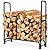 Rocky Mountain Goods 4 ft Firewood Rack - Outdoor/Indoor - Wood Storage Firewood Holder - Heavy Duty Steel Log Rack - Easy Install in Minutes - Included Hardware - Keeps Firewood Up and Dry