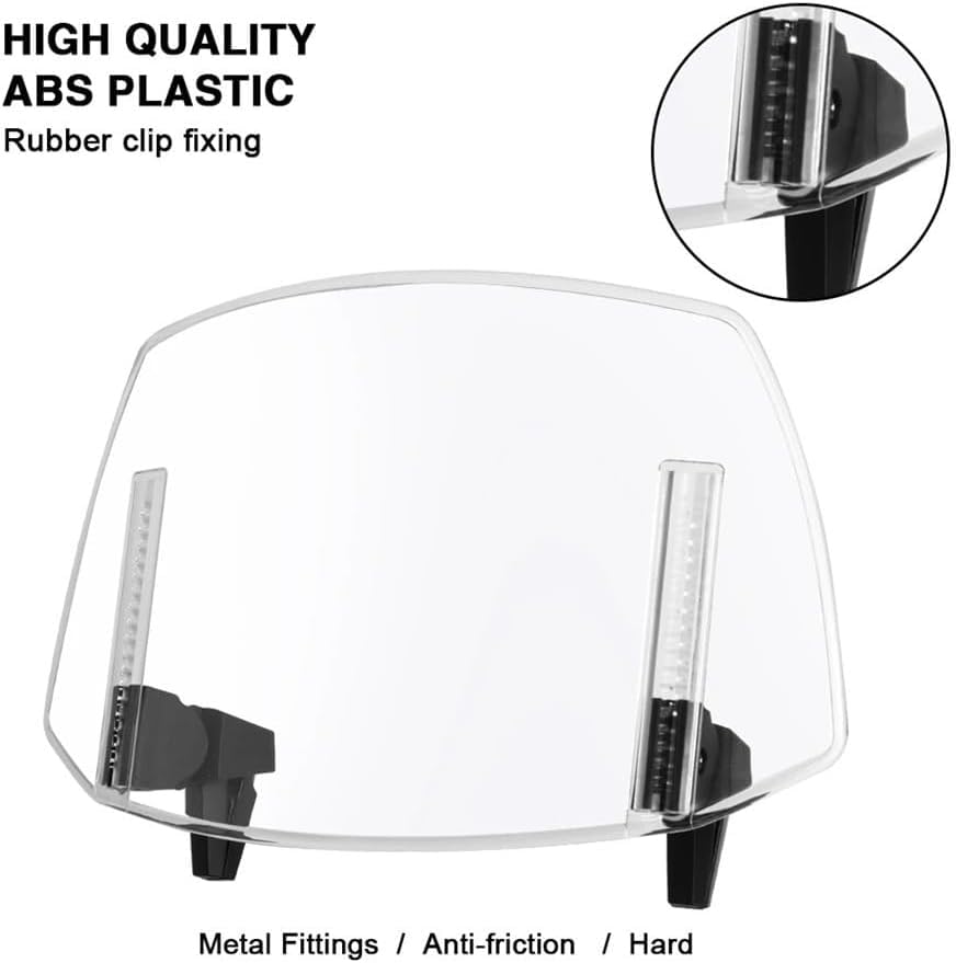 Deflettore Antivento per Moto per BMW R1200GS R1250GS F800GS Yamaha Kawasaki,Anti-crepa Parabrezza e Deflettori per Moto Deflettore Spoiler