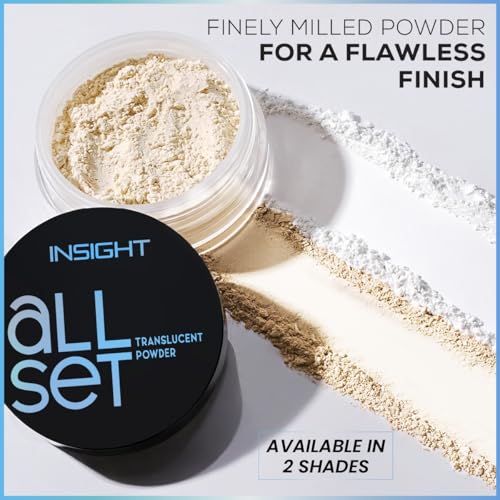 Image of INSIGHT All Set Translucent Powder - Shade: Blurring Translucent | Long Lasting Wear | Controls Shine & Minimizes Pores | Smooths Skin Texture | Weightless Formula for All Skin Types (6g)