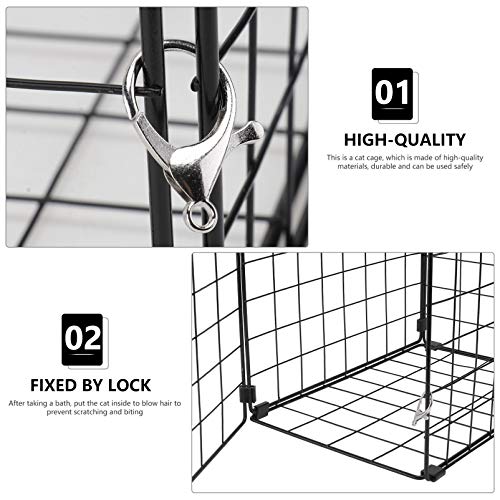 Cage pour chat pliable résistante : accessoire de transport pour animal de compagnie