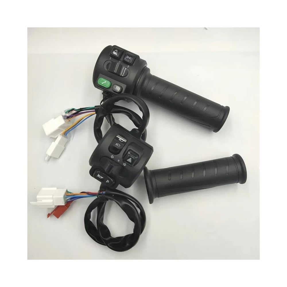 Interruttore manubrio motocicletta Manubrio LUCE ON OFF/Marce/Indietro PULSANTE Interruttore ACCELERATORE Integrato Nella Bicicletta Controllo Della Velocità Gruppo Maniglia
