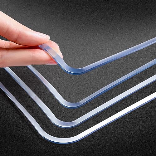 Nappe transparente PVC inodore anti-tache et lavable pour protéger votre table des plats chauds