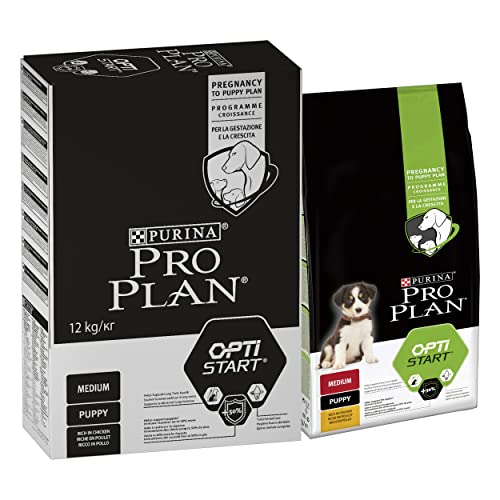 PURINA PRO PLAN Medium Puppy Welpenfutter trocken mit OPTISTART, reich an Huhn, 1er Pack (1 x 12kg) Cover