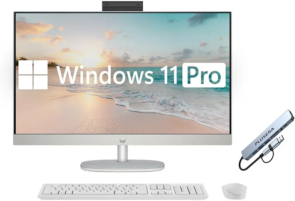 HP 27" FHD Touch-Screen All-in-One Compu...