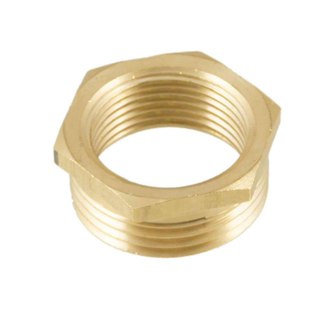 Sourcingmap G1 Male to G3/4 Female Hex Thread Bushing Piping Connector Adapter