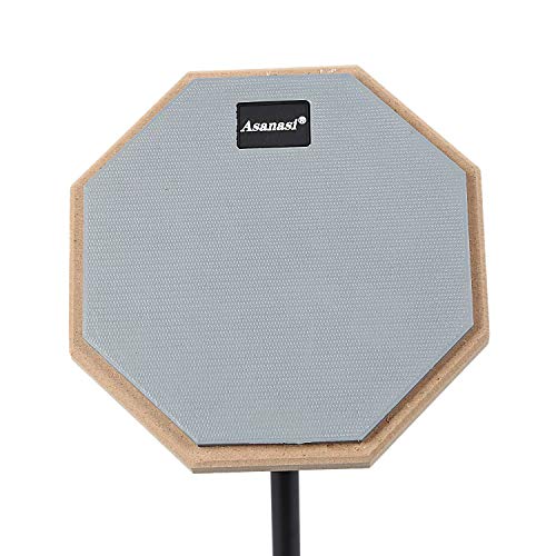 Cuasting 8 Inch Grijs Rubber Houten Stom Drum Praktijk Training Drum Pad met Stand voor Percussie Instrumenten… - Image 7