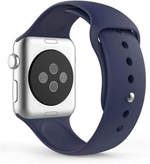 سوار من السيليكون لساعة آبل اي ووتش من سمارت باند، مقاس 42/44/45 ملم، لون أزرق