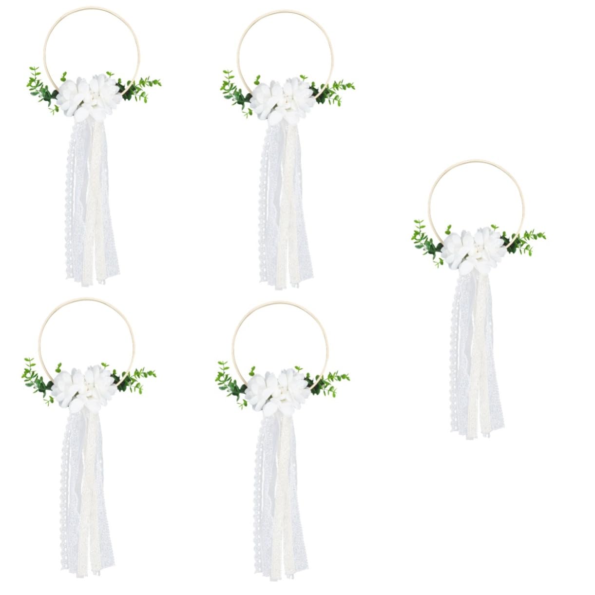 IMIKEYA 5stücke Hochzeits-Handheld-Blumenkranz Für Braut Fotorequisiten Für Dekorationsaccessoire Für Hochzeitskleid Kunstblumen Für Feierlichkeiten