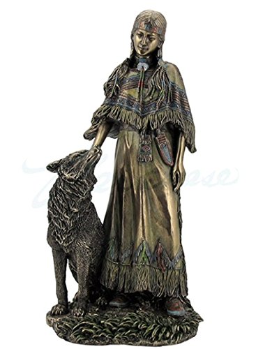 【正規品】Veronese Design ヴェロネーゼ インディアンの女性 Amazon.co.jp: Veronese (ヴェロネーゼ) 狼を撫でる女性 インディアン