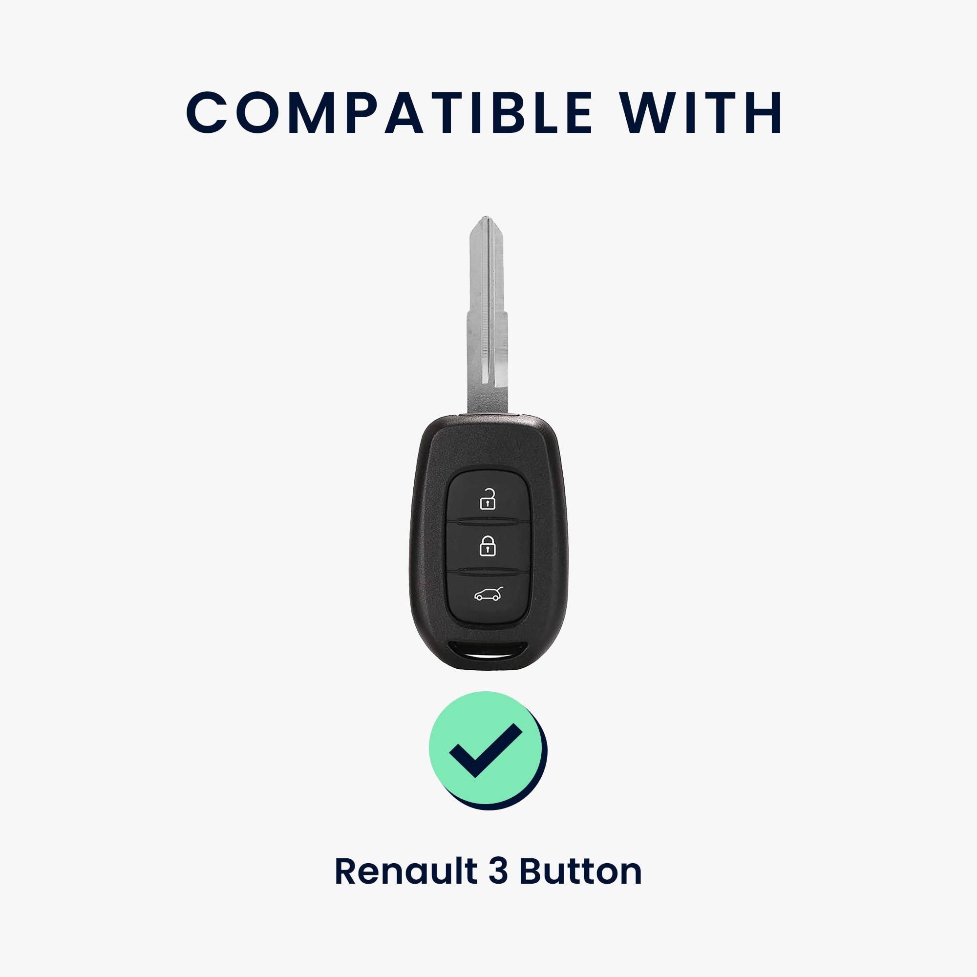 Kwmobile Car Key Cover Compatible With Hyundai 3 Button Flip Key - Soft TPU Fob Cover For Car