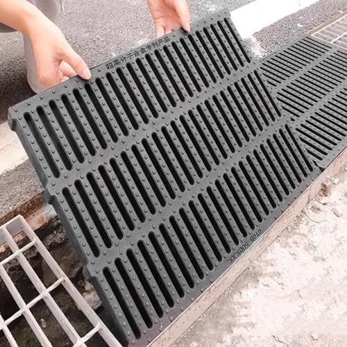 Griglia di Scarico per Esterni Trincea di Drenaggio del Cortile, Griglie di Canale di Copertura di Scarico a Pavimento Durevoli di Larghezza 20/30/40 cm for Campi Sportivi Garage for Parcheggio Paesag