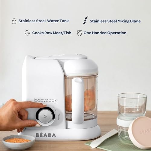 image for BEABA [Baby][cook] Solo 4 in 1 Baby Food Maker, Processor, Steam Cook 