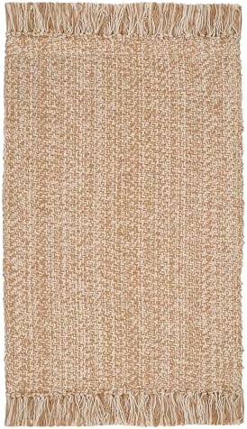 COTTON CRAFT Woven Area Rug - Reversible Boho Farmhouse Rustic Cotton Throw Rug Carpet with Fringe - Machine Washable Accent Mat for Bedroom Living Room Entryway Bathroom Dorm - 22x34 - Tan Natural