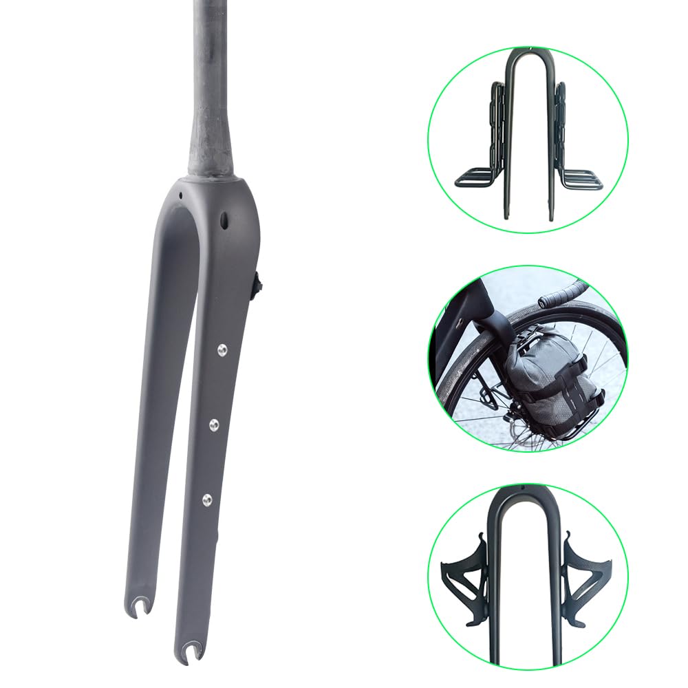 Amazon.com: WCS 700C Carbon Fiber Gravel Bike Fork 1 1/8 to 1 1/2
