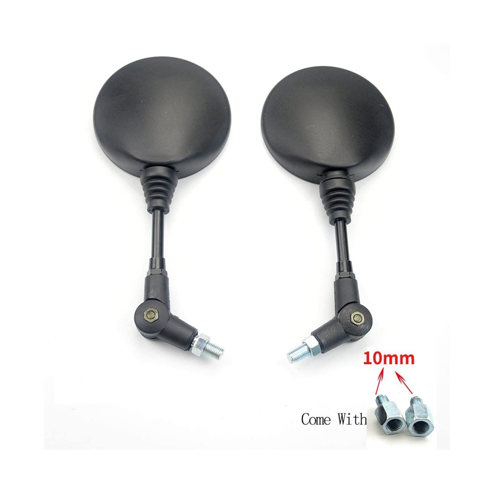 Motorcycle Rearview Mirrors Pour Kawasaki Moto Guidon Réglable Vélo Équitation Rond Ellipse Miroir 1 Ensemble Rétroviseur Vélo Rétroviseurs Moto