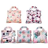 Envirosax Reusable Grocery Bags, Set of 5 Palm Springs Designs,Large Foldable Polyester Shopping Tot