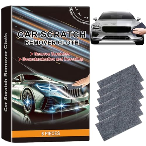 6PCS Nano Spa/rkle Cloth for Car Scratches Car Scratch Repair Nano Ma/gic Cloth for Car Scratch Repair Multi-Purpose Car Polishing and Cleaning Cloth for Car Surface Polishing Tool