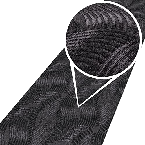 ANRO Teppich Teppichläufer Flur Schlafzimmer Küche Wohnzimmer Küchenläufer Küchenteppich rutschfest Meterware Anton Julianna Anthrazit 50 x 100cm Neuheit