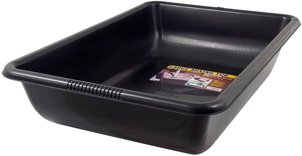 Black Large Concrete Mixing Tub