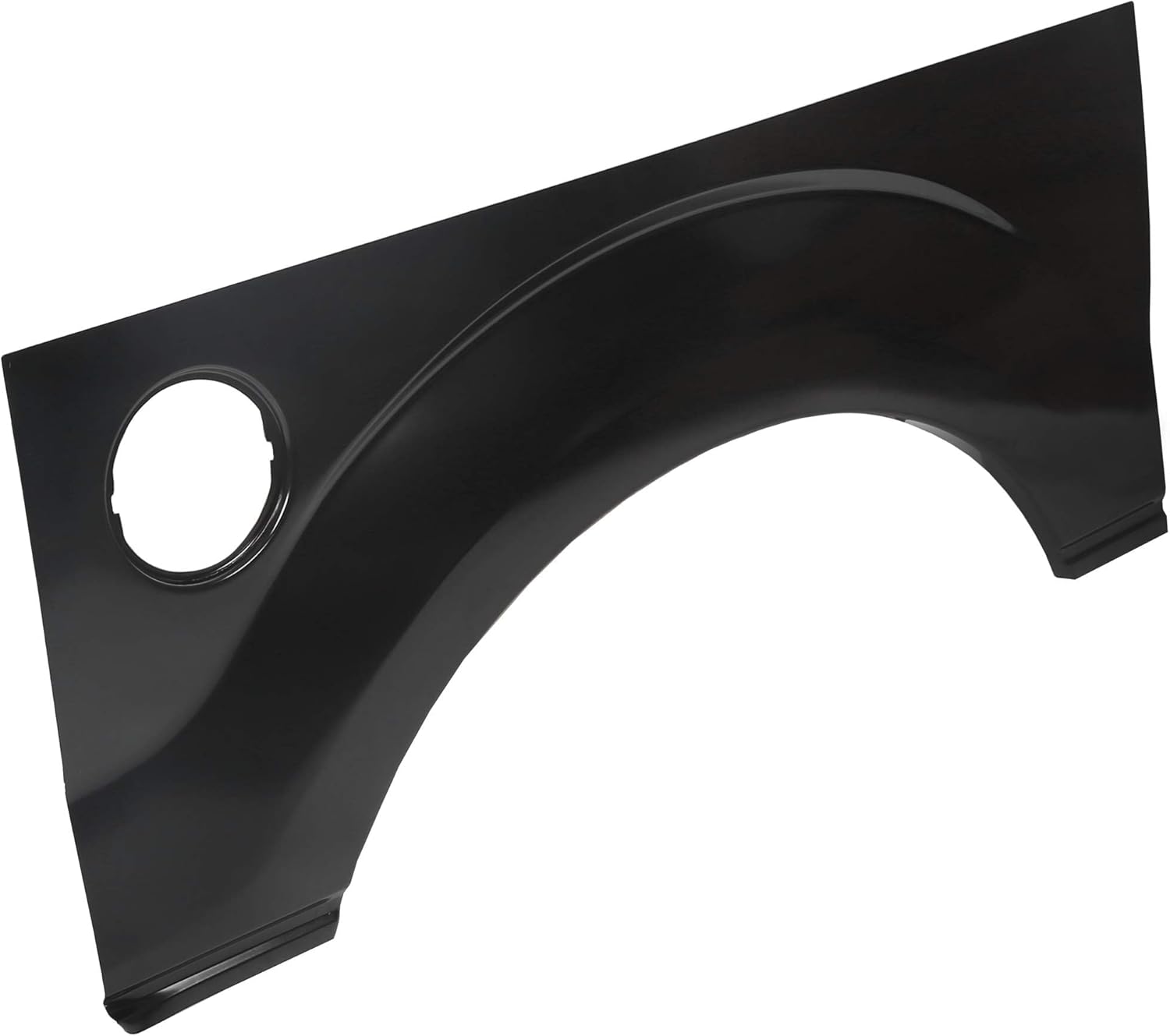 ECOTRIC Rear Wheel Arch Quarter Panel Compatible with 2009-2014 Ford F150 LD W/O Molding Holes, Bed Upper Repair Panel Replacement Steel Left & Right