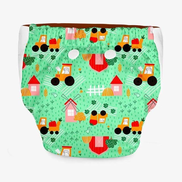 Image of SuperBottoms UNO Pull-up Pant Style Diaper | Cloth Diaper for Babies | Reusable, No Tapes, Easy to Wear, Designed for Active Little Ones | 3M - 3Y | Pack of 1