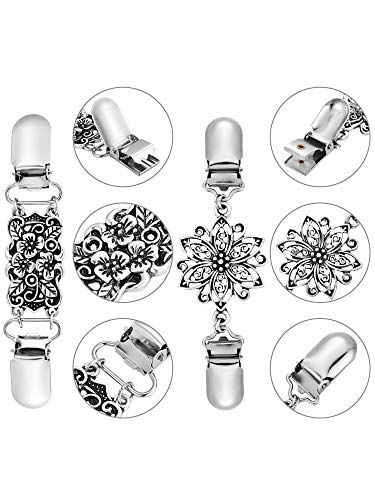 Jetec 2 Pieces Retro Shirt Dresses Sweater Cinch Clips for Women Girls Shawl Waist Cardigan Clothing Clips4