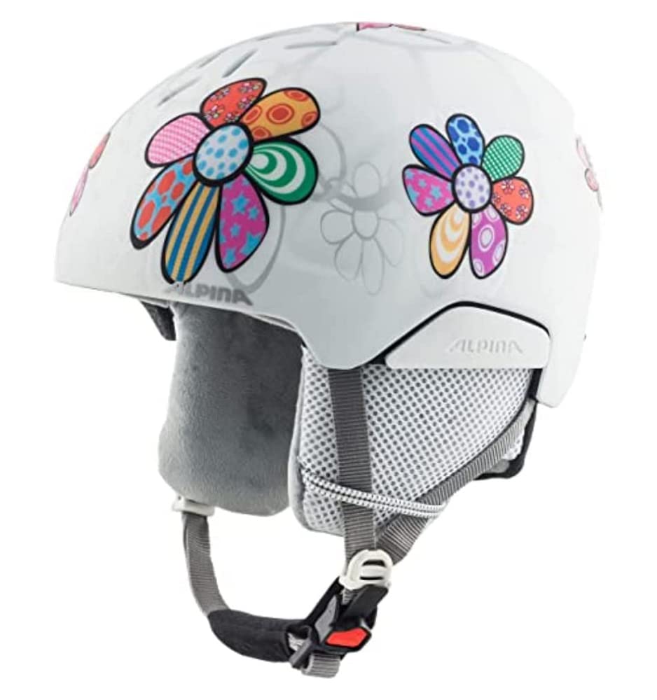 ALPINA Unisexe - Enfants, PIZI Casque de Ski, Patchwork-Flower Matt, 46-51 cm