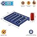 Coin Counter Sorter Money Tray - Blundle with 24 Tubular Wrappers – 6 Compartment Change Organizer and Holder -Blue Color- Ideal for Bank, Business or Home Use