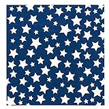 X&O Paper Goods TW7-21994 X&O Paper Goods Blue and White American Stars Dessert and Luncheon, 20pc,...