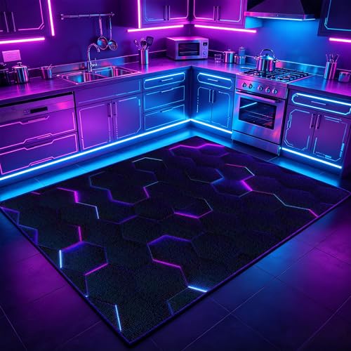 Tapis sol gamer antidérapant avec isolation acoustique de chambre - 4