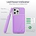 Battery Case for iPhone 15Pro (6.1Inch), Real 7500mAh Ultra Slim Portable & 15W Fast Charging, Rechargeable Protective Extended Charger Case Cover Only for iPhone 15Pro Charging Case-Purple