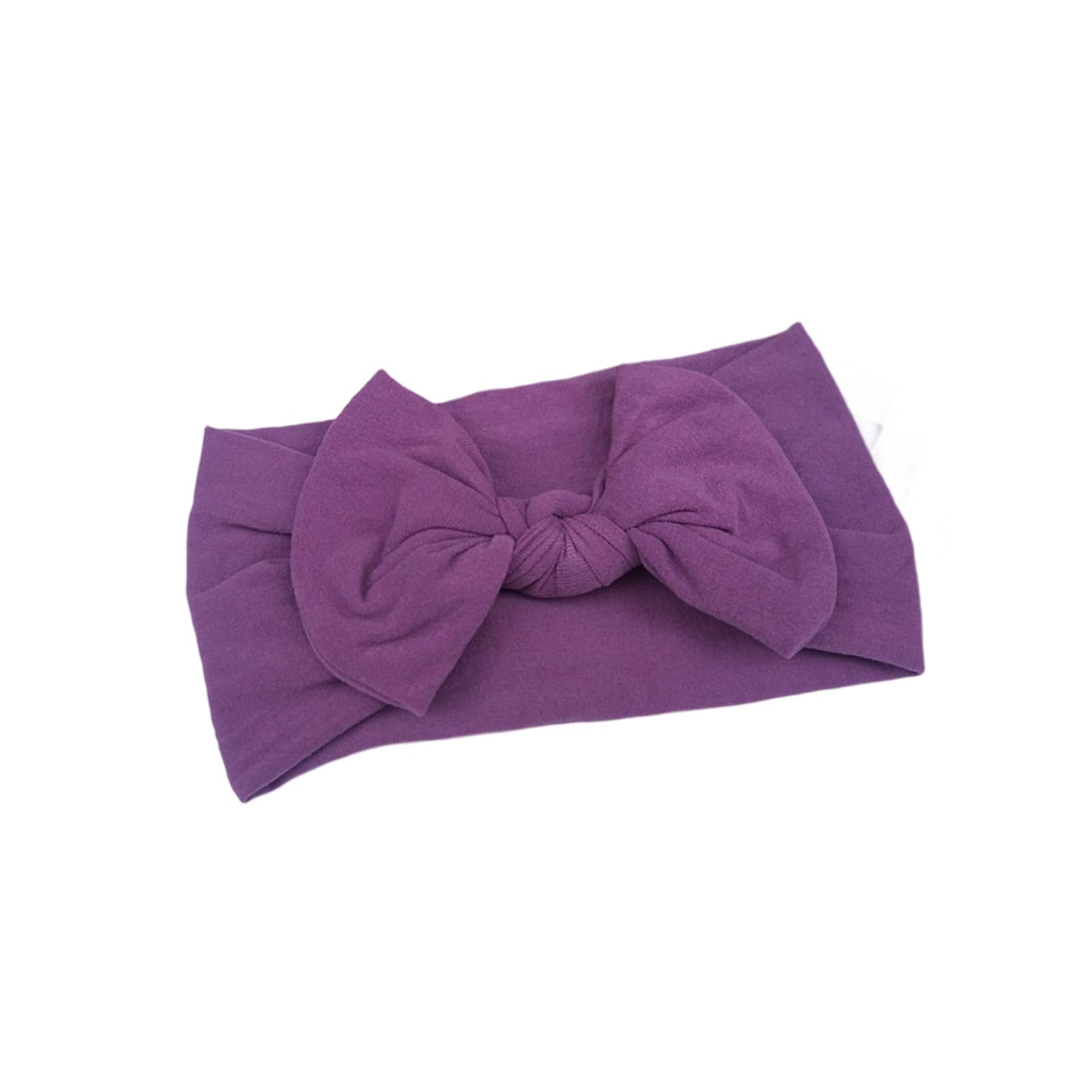 Fentency Soft Nylon Hairband Hair Bows Gentle Elastic Headbands For Infants Toddler Multi Color